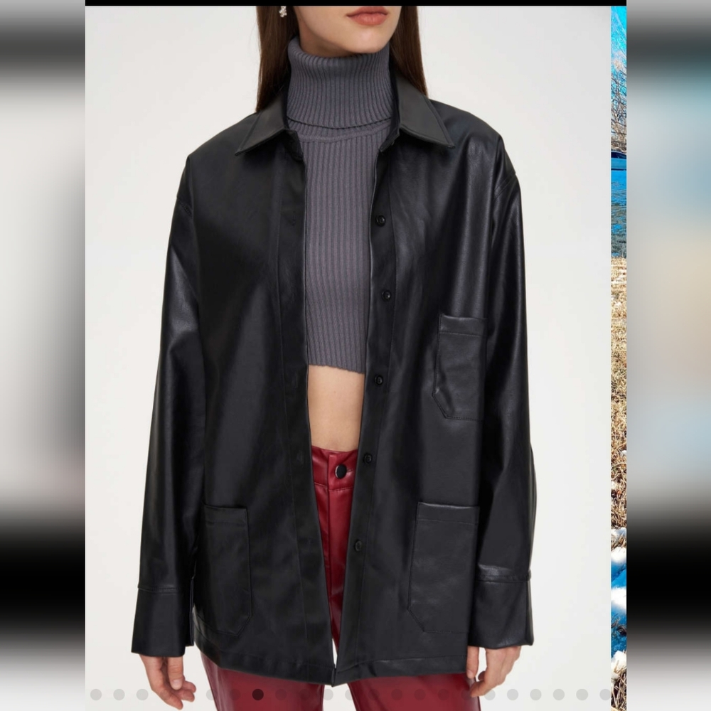 NWT Cider leather jacket